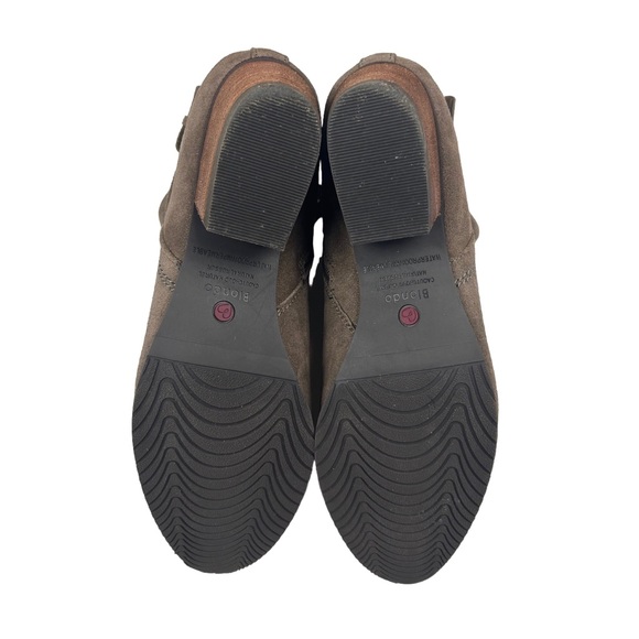 Blondo Taupe Idra Waterproof Suede Ankle Booties 8 - Picture 9 of 12